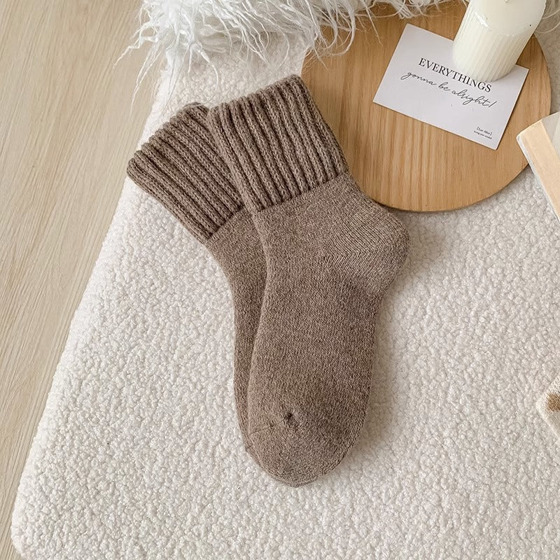 Taupe slouch socks